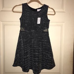 Girls Black/Silver Dress